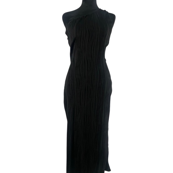 SHEIN Dresses & Skirts - Elegant Maxi Black One-Shoulder Dress, cut out side, Sleeveless,Large,New